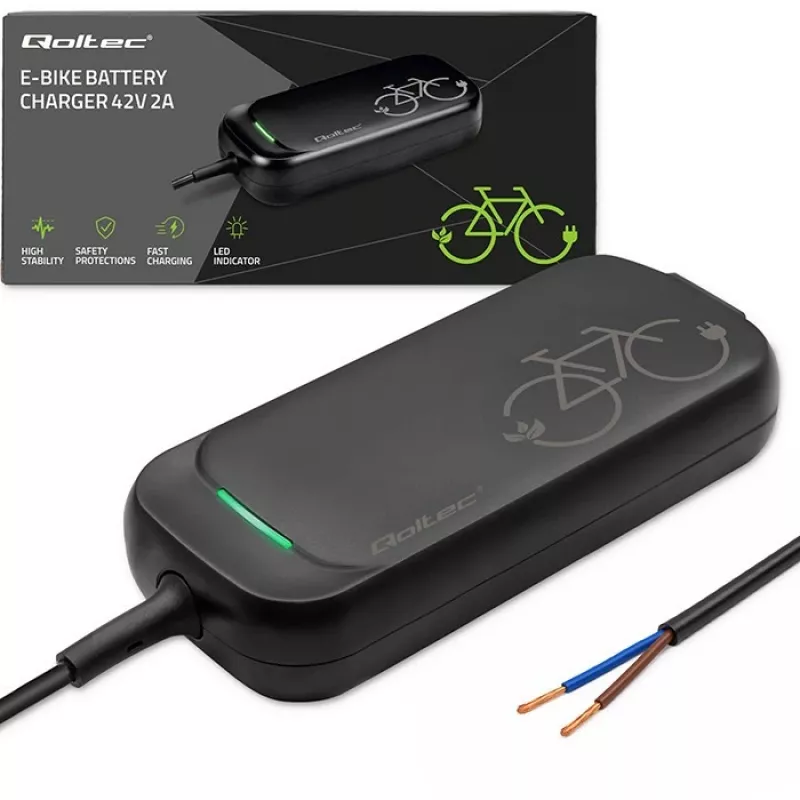 Qoltec caricabatterie E-Bike 36V 42V 2A senza connettore