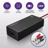 Qoltec 52665 caricabatterie automatico per batterie AGM GEL STD, 24V 2A 48W, indicatore LED, cavo 1,8m