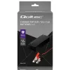 Qoltec 52665 caricabatterie automatico per batterie AGM GEL STD, 24V 2A 48W, indicatore LED, cavo 1,8m