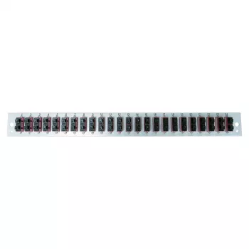 EFB Elektronik pannello frontale assemblato con 24 x SC Duplex Kupplung OM4 verticale, nero
