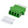 EFB Elektronik 53353.32 accoppiatore in fibra ottica LC/APC Quad, OS2 monomodale, verde, con shutter