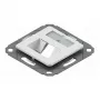 EasyLan Supporto modulo preLink / fixLink, 2x Keystone con placca centrale 9x31,8 mm RAL 9010 (CKVD1D1)