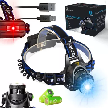 Extralink EFL-057 Loki Lampada frontale LED, ricarica USB, 350 lumen, sensore di movimento