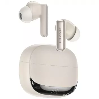 AWEI TA19 ANC TWS Cuffie Bluetooth 6.0 beige