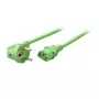 EFB Elektronik cavo di alimentazione Schuko 90° - C13 180°, verde, 1,8 m, 3 x 0,75 mm²