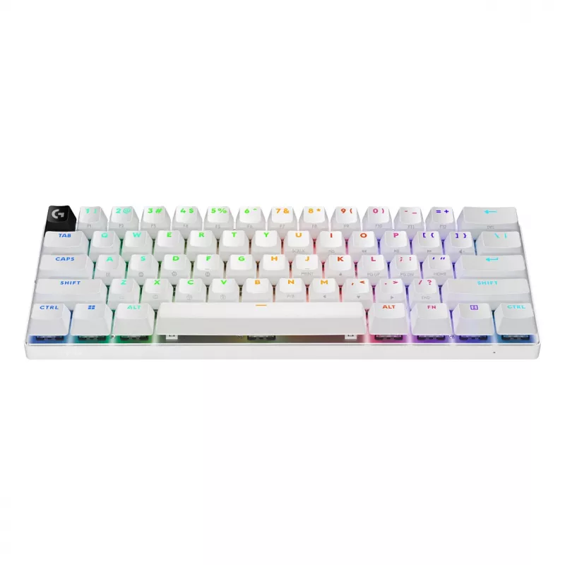 Logitech G PRO X 60 LIGHTSPEED tastiera gaming wireless 60% compatta - tattile - bianca - QWERTY International English