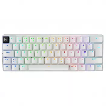 Logitech G PRO X 60 LIGHTSPEED tastiera gaming wireless 60% compatta - tattile - bianca - QWERTY International English