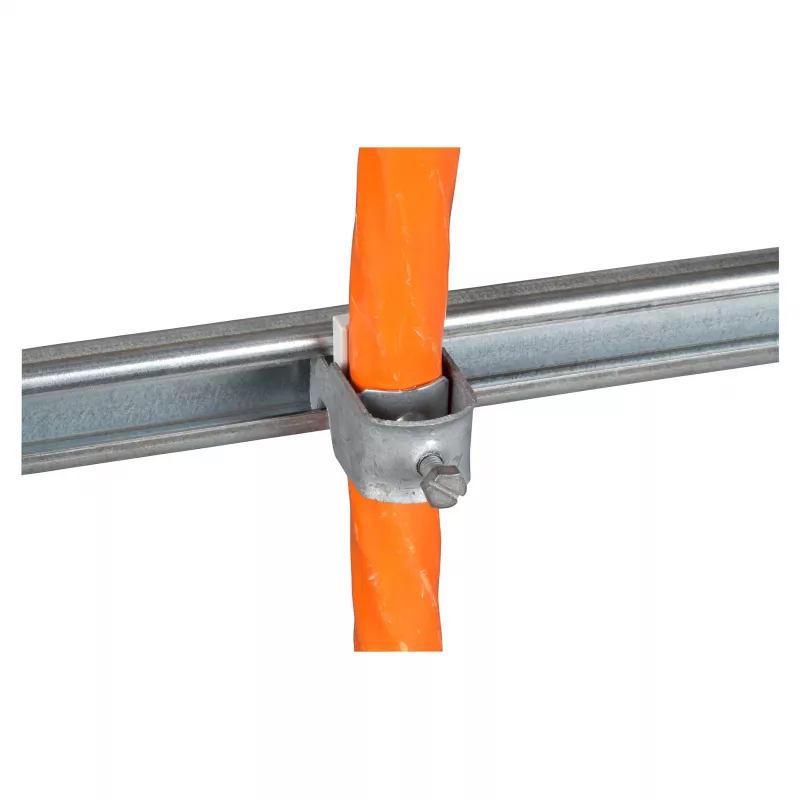 EFB Elektronik staffa a U incl. contropiastra per cavo Ø 28-34 mm