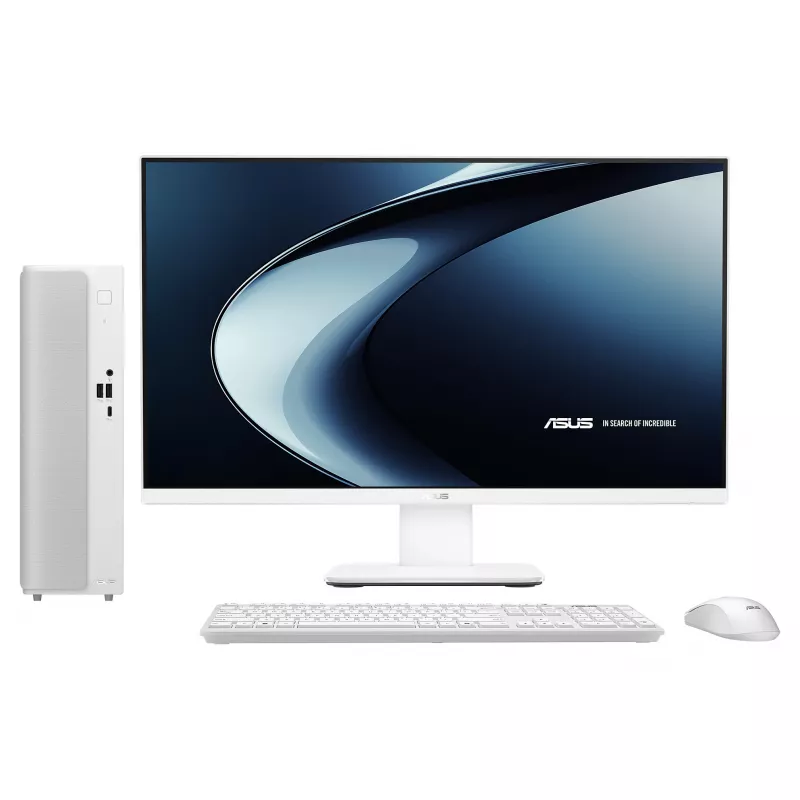 ASUS V501 SFF Desktop PC Intel Core 3 100U 8GB RAM 512GB SSD Windows 11 Home bianco