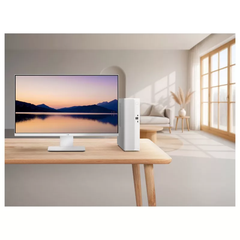 ASUS V501 SFF Desktop PC Intel Core 3 100U 8GB RAM 512GB SSD Windows 11 Home bianco