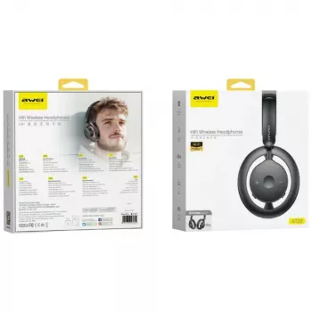 AWEI AT33 Bluetooth 6.0 cuffie wireless over-ear - nero