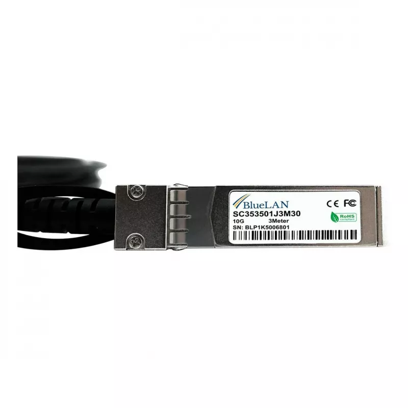 BlueOptics compatibile Extreme Networks 10305 BlueLAN 10GBASE-CR cavo Direct Attach SFP+ a SFP+ passivo, 3m, AWG30 (10305-BL)