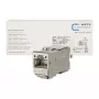 METZ CONNECT C6Amodul 180° modulo keystone RJ45 Cat.6A STP (confezione da 12) - metallico