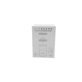 Airscape® contenitore aromatico in acciaio inox medio, bianco opaco
