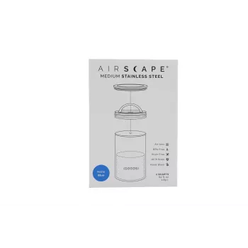 Airscape® contenitore aromatico in acciaio inox medio, blu opaco