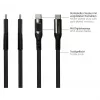 Good Connections cavo di ricarica e dati USB 2.0 100W con display digitale USB-C a USB-C 1m nero