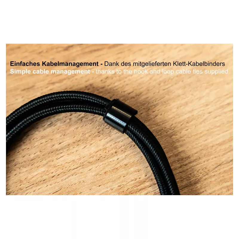 Good Connections cavo di ricarica e dati USB 2.0 100W con display digitale USB-C a USB-C 1m nero