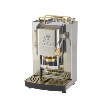 Faber Pro Inox Deluxe Glossy Brass macchina per espresso