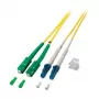 EFB Elektronik ECOFIBER cavo patch duplex LC-SC/APC OS2 G652D, 2 m, LSZH 2 mm, giallo (O0362.2)