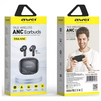 AWEI TA6 cuffie Bluetooth ANC nero
