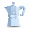 Bialetti MOKA EXCLUSIVE caffettiera per piano cottura 3 tazze azzurro (9061)