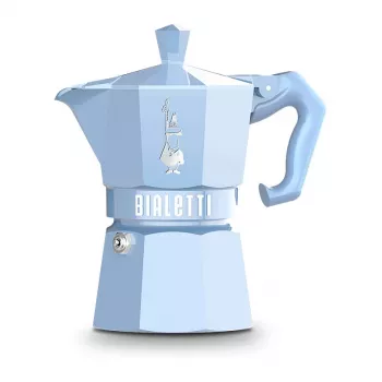 Bialetti MOKA EXCLUSIVE caffettiera per piano cottura 3 tazze azzurro (9061)