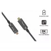 Equip cavo ottico attivo (AOC) USB-C 3.2 su USB-C 8K 60W PD 10m nero