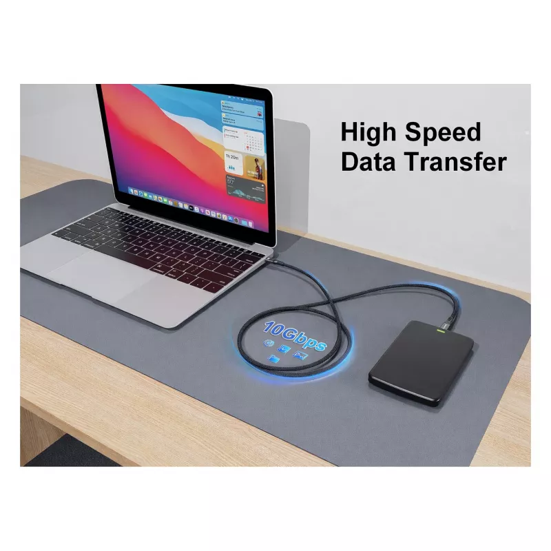 Equip cavo ottico attivo (AOC) USB-C 3.2 su USB-C 8K 60W PD 10m nero