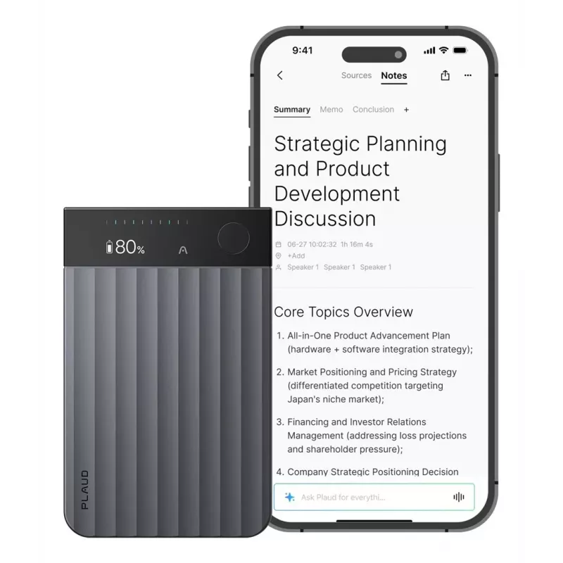 PLAUD Note Pro registratore vocale 64GB nero