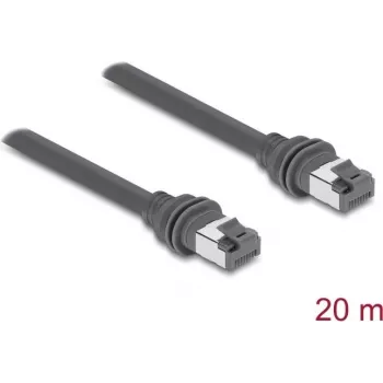 Delock cavo patch RJ45 Cat.6 compatibile con Starlink Gen3 - 20 m grigio