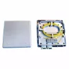 EFB Elektronik scatola FTTH per 4 accoppiatori SC-S o LC-D 80x80 con guida cavi, versione termorestringente