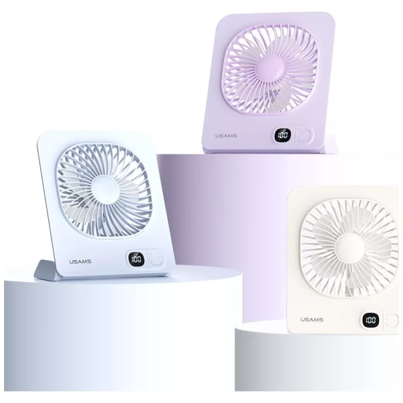 USAMS ZB363 Ventilatore da Tavolo Magnetico Viola