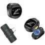AWEI MK3 Duo Microfono Lavalier Wireless Nero