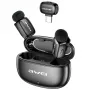 AWEI MK5 Duo Ai-Voice Black Microfono lavalier wireless