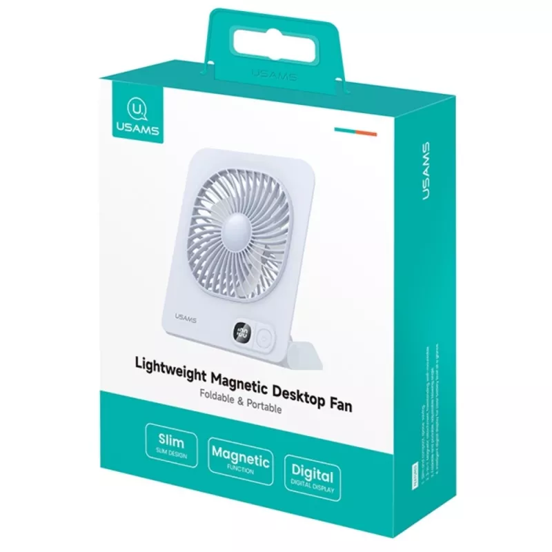 USAMS ZB363 Ventilatore da Tavolo Magnetico Blu