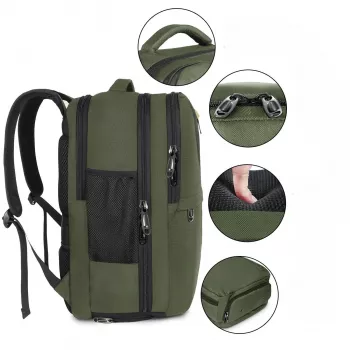 Zaino da viaggio Black Forest KM04 Cabin 50x20x33 cm verde