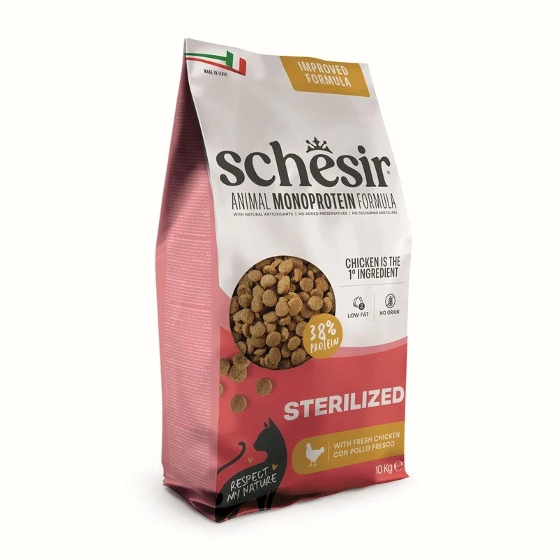 SCHESIR Sterilized Bogata cibo secco per gatti 10kg