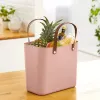 Rotho Multibag Albula Style 25L scatola contenitore, Meadow Rose