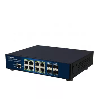 ALLNET switch Layer 2+ fully managed, 12 porte, 8x GbE PoE+ 300W, 4x SFP, rackmount (ALL-SG8612PMJ)