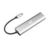 TB adattatore USB-C a RJ45 Gigabit Ethernet con 3x USB-A 3.0 e USB-C PD 100W, Space Grey