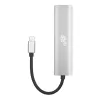 TB adattatore USB-C a RJ45 Gigabit Ethernet con 3x USB-A 3.0 e USB-C PD 100W, Space Grey