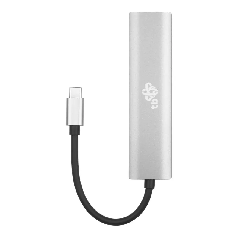 TB adattatore USB-C a RJ45 Gigabit Ethernet con 3x USB-A 3.0 e USB-C PD 100W, Space Grey