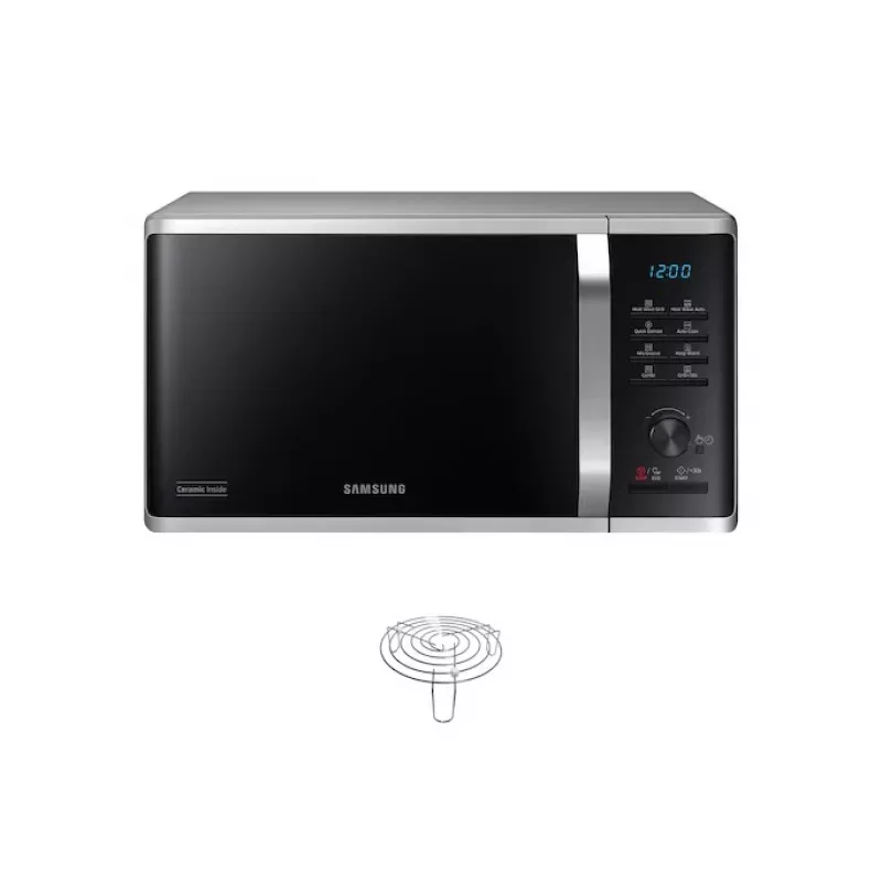 Samsung Microonde MG23K3575AS/EO 23L 800W Grill argento/nero