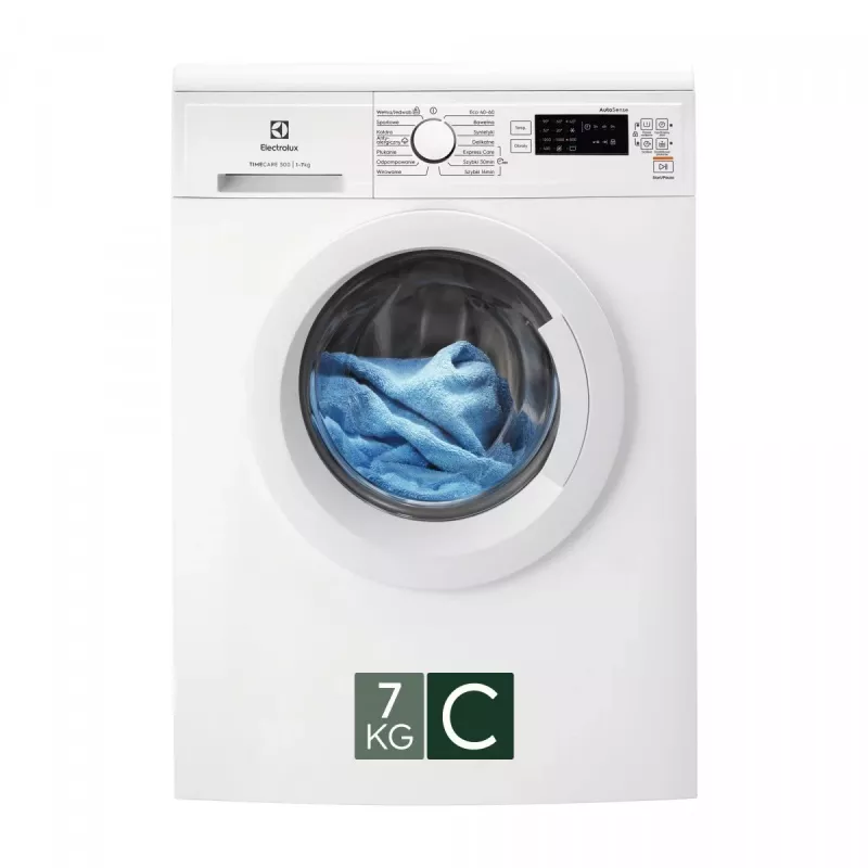 Electrolux EW2FN527WP Lavatrice a carica frontale freestanding, 7 kg, 1200 giri/min, classe energetica C, bianco