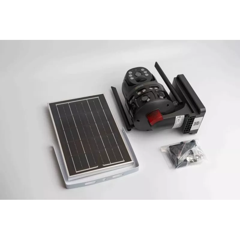 Technaxx TX-329 Telecamera di sorveglianza esterna Dual 4G LTE 3MP+3MP con pannello solare