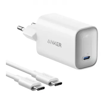 Anker Nano Charger 100W con cavo USB-C, bianco