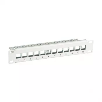 EFB Elektronik Patchpanel Keystone 10 pollici 12 porte, grigio (RAL 7035)