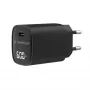 Gembird TA-UC-1C-PD60LCD-01-BK Caricabatterie rapido USB Type-C 60W con display LCD, nero