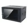 ALLNET Case da parete 19 pollici 6U monoblocco 600mm profondità nero smontato come kit SMA-Serie