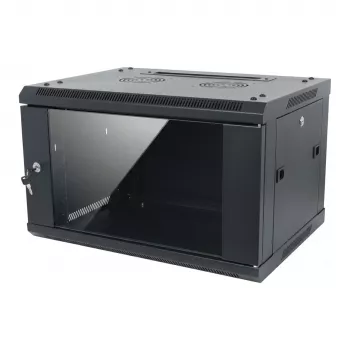ALLNET Case da parete 19 pollici 6U monoblocco 600mm profondità nero smontato come kit SMA-Serie